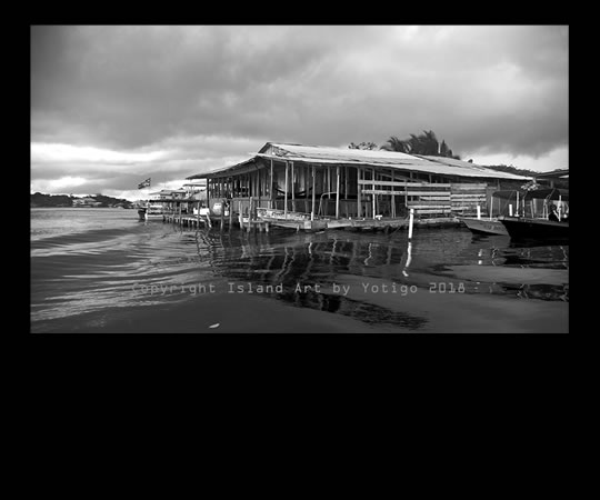 Tormenta llegando a Bocas Black and White Photograph - Island Art by Yotigo